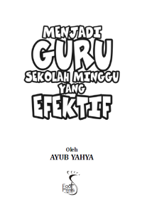 Image of Menjadi Guru Sekolah Minggu Yang Efektif